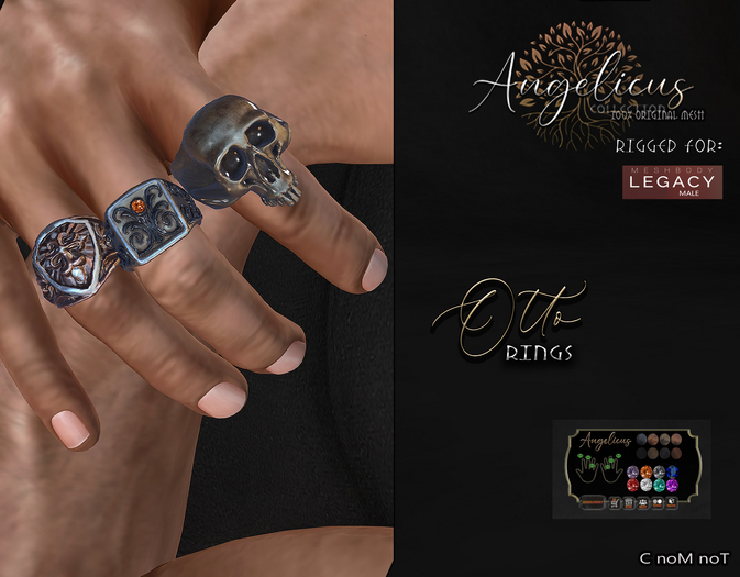 .AngelicUs. Rings - Otto Legacy  Male