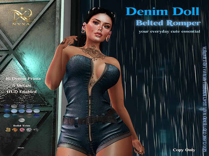 NYXA - Denim Doll Romper [BOX]