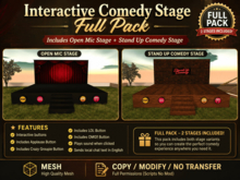 Interactive Comedy Stage Full Pack - 2 Stages Included