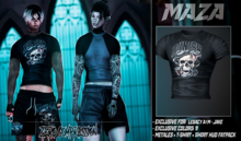 MAZA - ZERO COMPRESSION (T-SHIRT) - BLACK