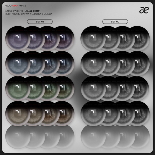 "aeoo" gaeul eyelens - set.1