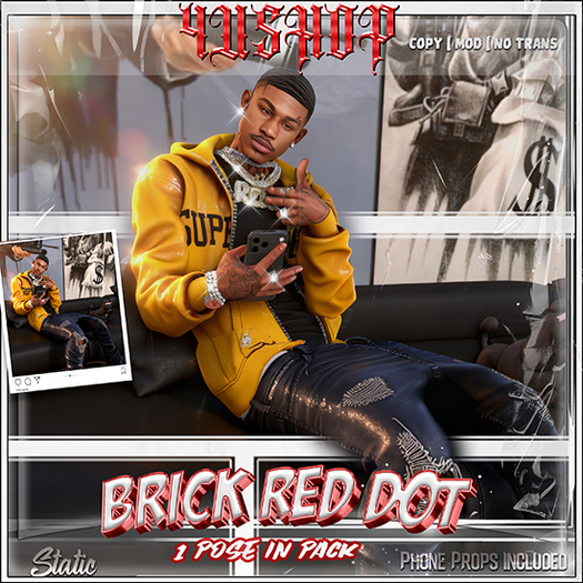 4UShop- Brick Red Dot Pose 1.0