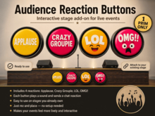 Audience Reaction Buttons - Interactive Stage Add-On