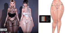 RUVER - Leggings :: Lolis - Blush Fishnet SALE!