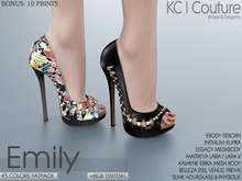 -KC- EMILY HEELS / 45 COLORS + 10 PRINTS