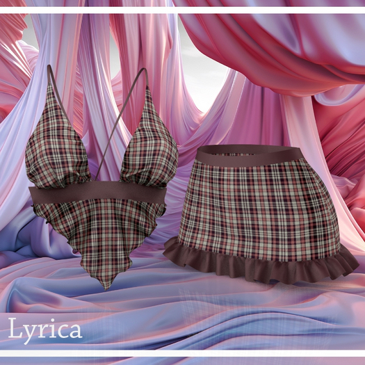 Brown Plaid Legacy Ruffle Skirt Outfit