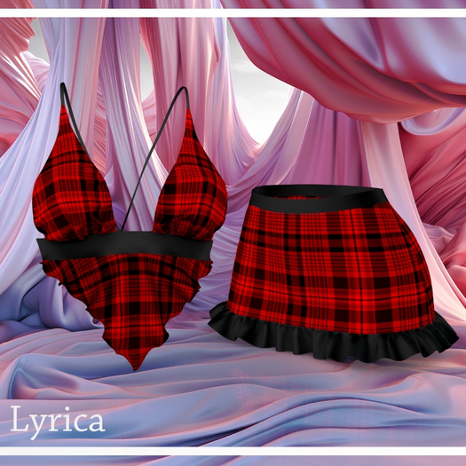 Red Plaid Legacy Ruffle Skirt Outfit