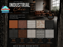 [TOOLBOX] INDUSTRIAL CHIC Texture Pack – 10 Seamless 1024x1024 – Full Perm