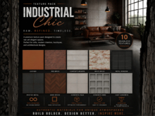 [TOOLBOX] INDUSTRIAL CHIC Texture Pack – 10 Seamless 1024x1024 – Full Perm