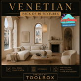 [TOOLBOX] VENETIAN – 10 Premium Textures Pack (Full Perm, Optimized for SL)