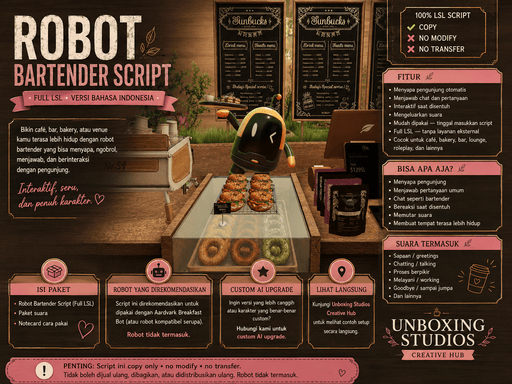 Robot Bartender Script - Indonesian NPC Version