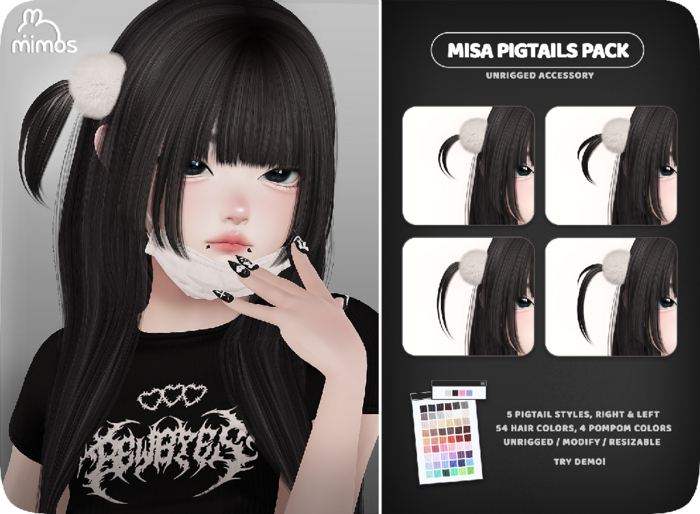 Mimos - Misa Pigtails PACK