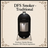 DFS Smoker - Traditional - ACTUAL ITEM