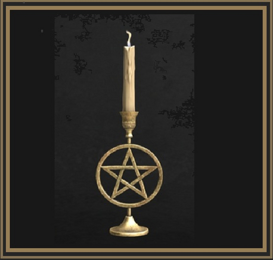 04. [IK] Divination Set - Pentacle Candle - COMMON