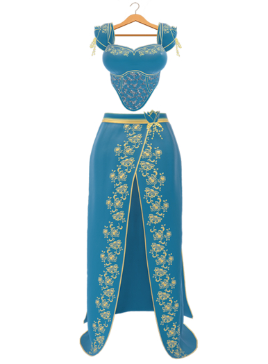 [FAME] Outfit - Camilla / Turquoise / PBR