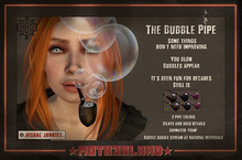 The Bubble Pipe (Animated foam, subtle bubble stream at natural intervals)