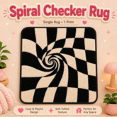 Spiral Checker Rug