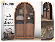 CHEZ MOI Zacks Wooden Armoire