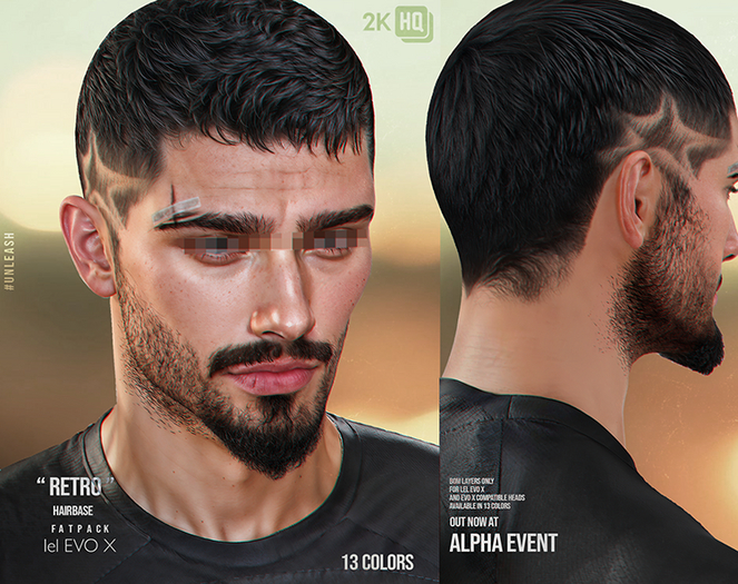UNLEASH - Retro Hairbase FATPACK // Evox