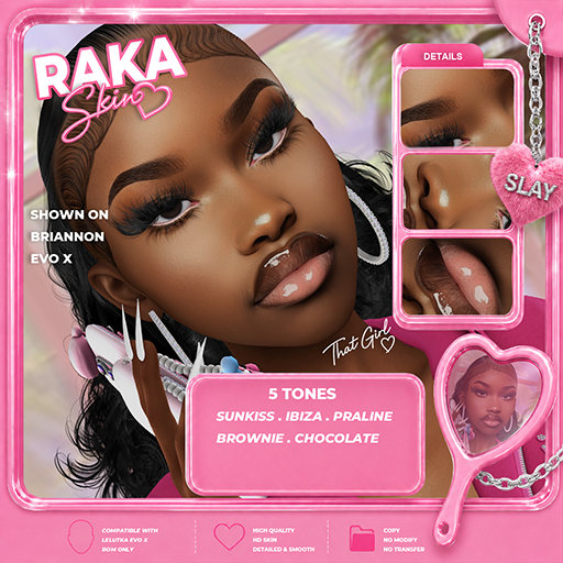 Second Life Marketplace - SLAYAGE Raka Skin Chocolate