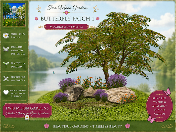 Butterfly Patch 1 Garden Decor