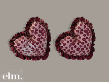 Elm. Sweetheart Cushions//Pink Leopard