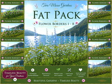 Flower Border Fat Pack - 8 Garden Flowers