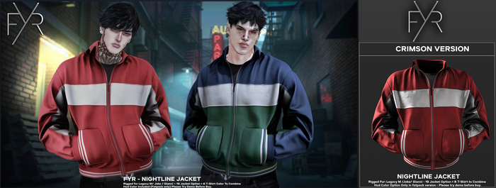 FYR - Nightline Jacket - Crimson