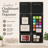 Creative Chalkboard Wall Organizer