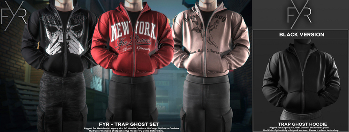 FYR - Trap Ghost Hoodie - Black