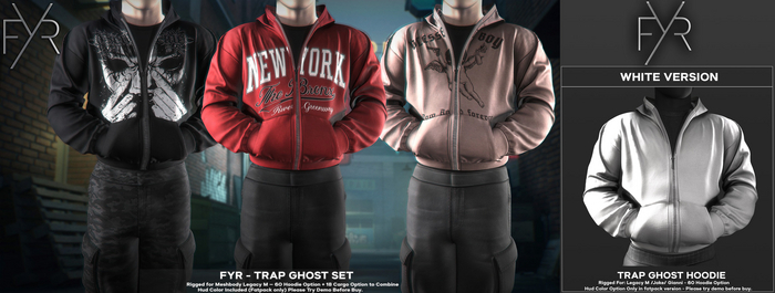 FYR - Trap Ghost Hoodie - White