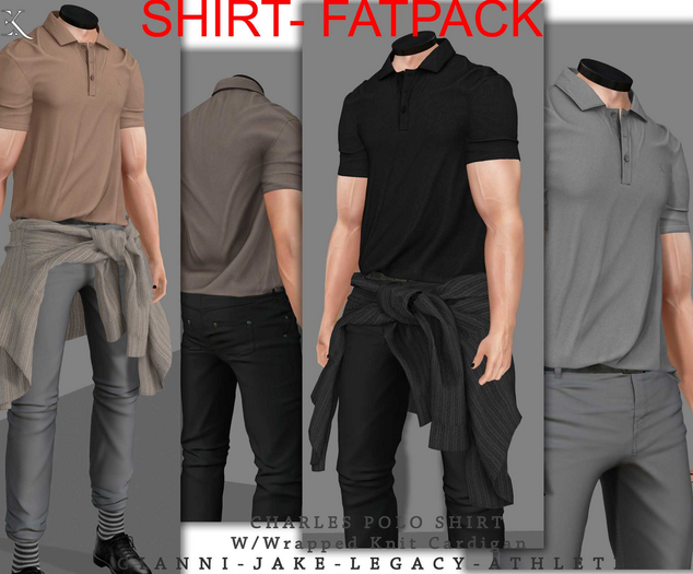 E.K - Charles - Polo Shirt - FATPACK{ADD - ME}