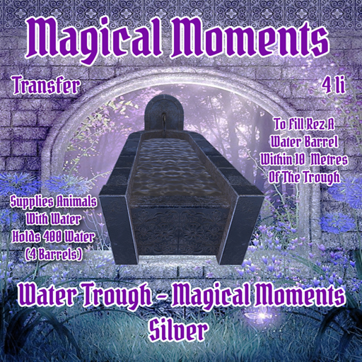 DFS Water Trough - Magical Moments Silver
