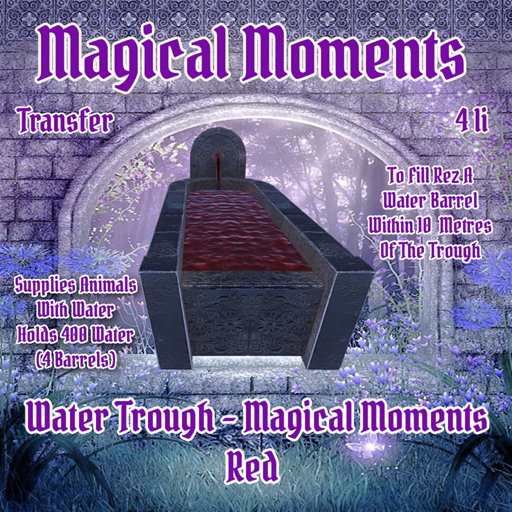 DFS Water Trough - Magical Moments Red