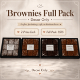Brownies Full Pack Bakery Decor