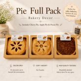 Pie Full Pack Bakery Decor