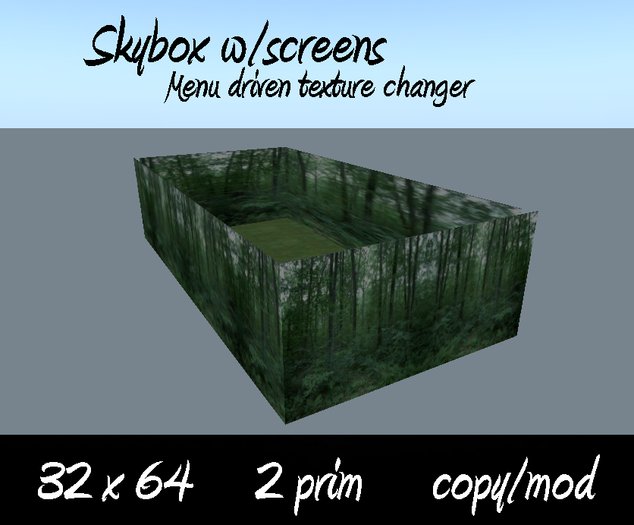 32x64 Skybox w/screens