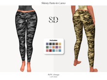 S/D Skinny Pants in Camo - Fatpack (BOM, Classic, Omega)