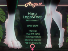 [• AUGUST •] - Haru Legs&Feet (Female)