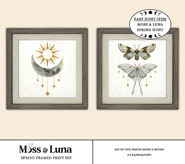Moss & Luna- Spring Framed Print Set (add)