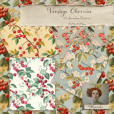 M/M (FPM) Vintage Cherries Linen (32) Box (Add Me)