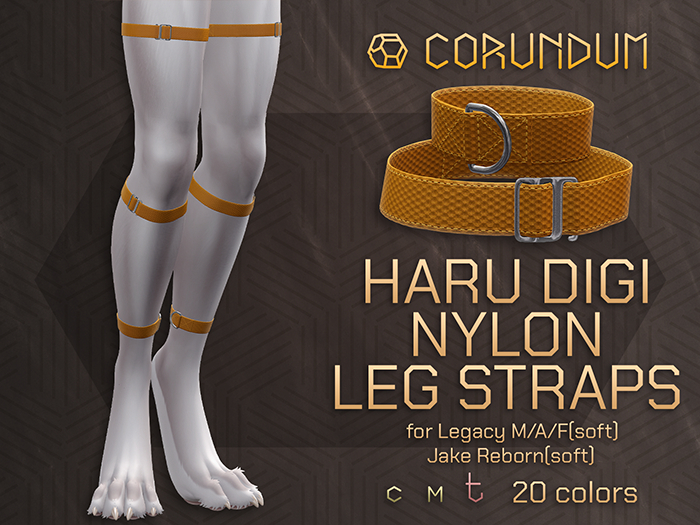 CORUNDUM - Leg Straps (Haru Digi) Nylon