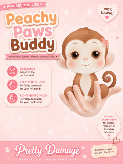 Peachy Paws Buddy
