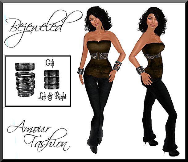 Amour Fashion - Bejeweled Outfit - Haze