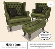 Moss & Luna- Spring Chesterfield Love Seat PG (add)