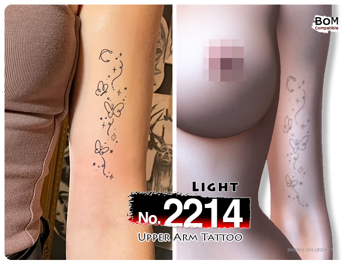 (Upper Arm Tattoo) No.2214 Light