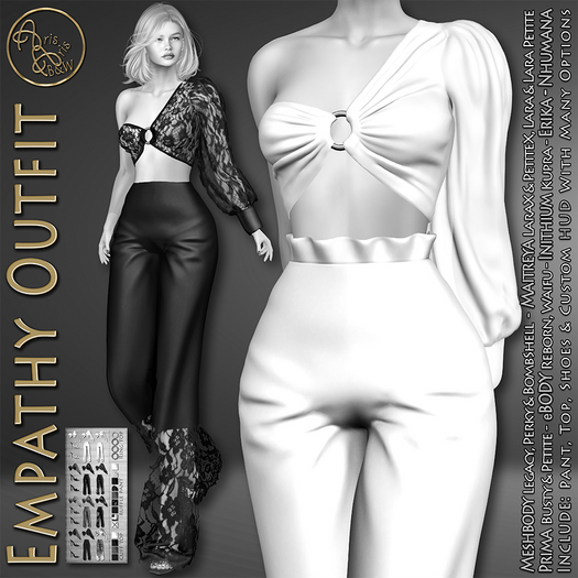 DEMO***ArisArisB&W~ArAy81~Empathy Outfit - HUD 