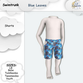 {LC}Swimtrunk Blue leaves(div.sizes)ADD