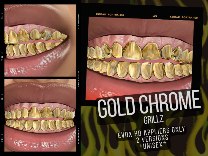 Gold Chrome Grillz
