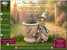 Victorian Flower Planter Witch